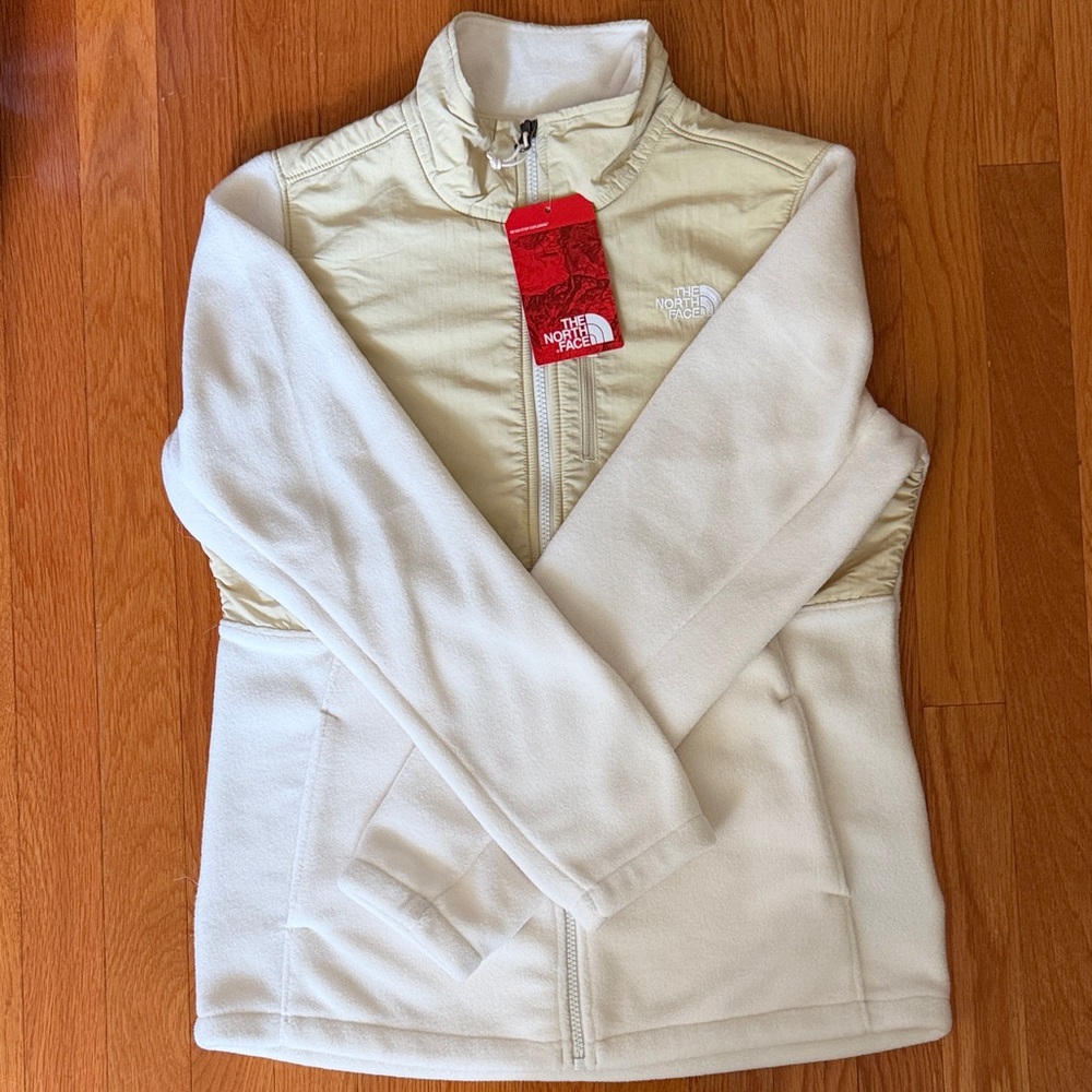 The North Face Cream and Light Cream Kids Fleece Jacket